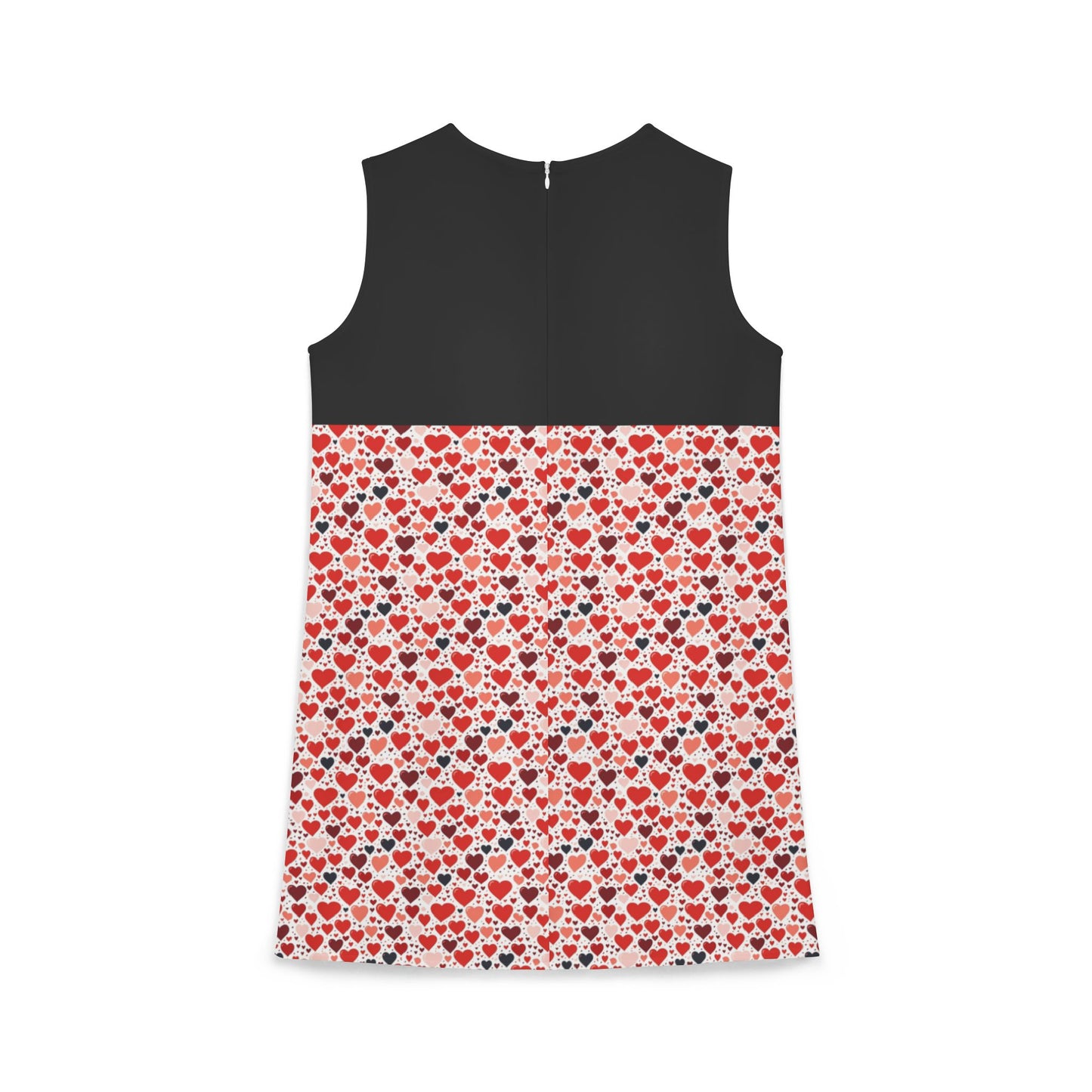 Red & Black Sleeveless Dress