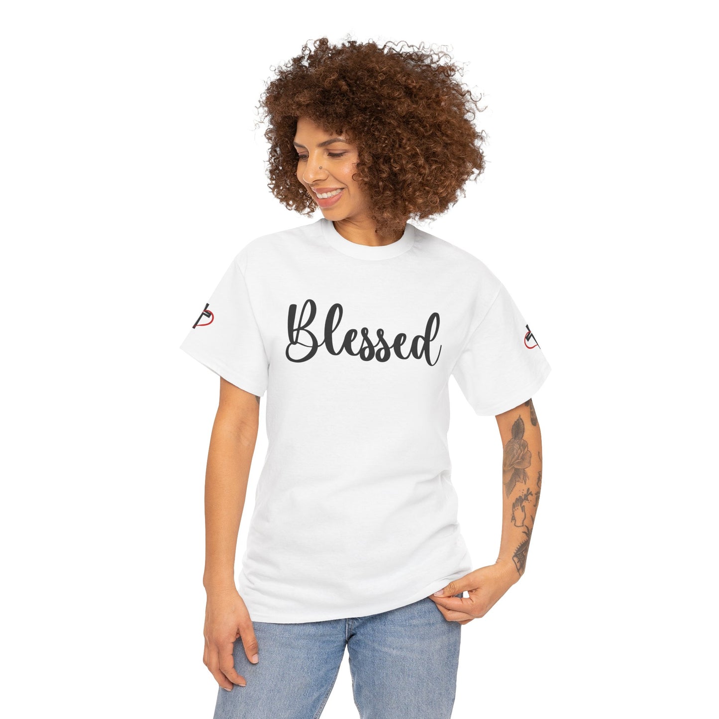 Blessed Is She Who Believed Women Cotton Tee