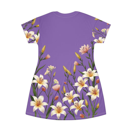 Peace Be Still Floral T-Shirt Dress
