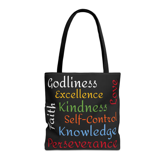 Spiritual Virtues Tote Bag