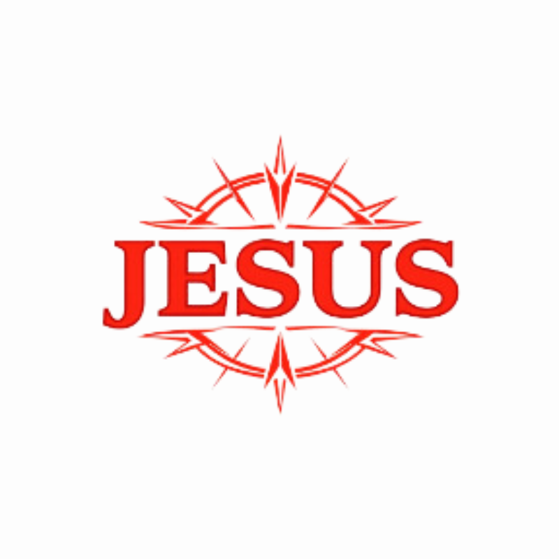 JESUS Black Polo Shirt