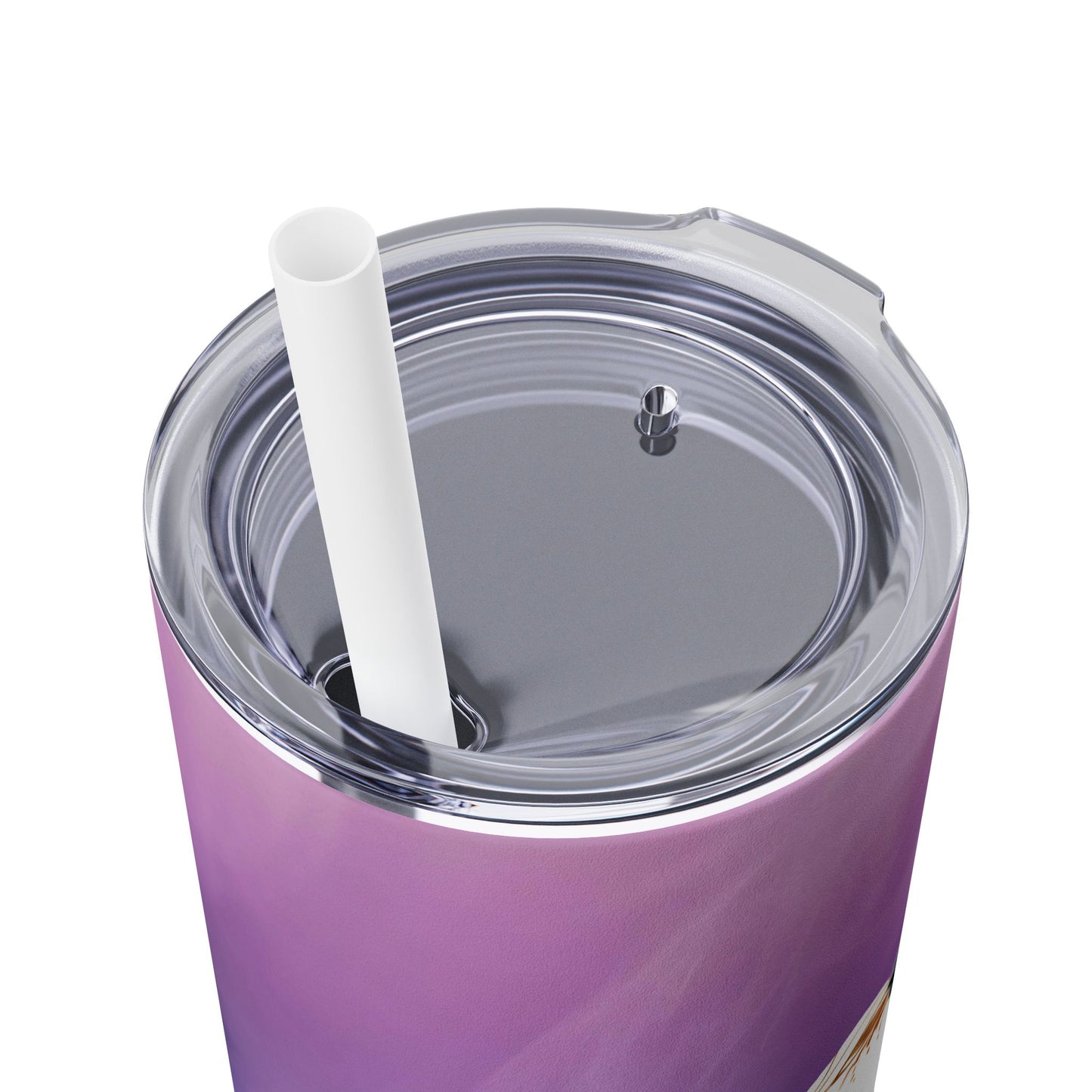 Mom I Love You Skinny Tumbler with Straw