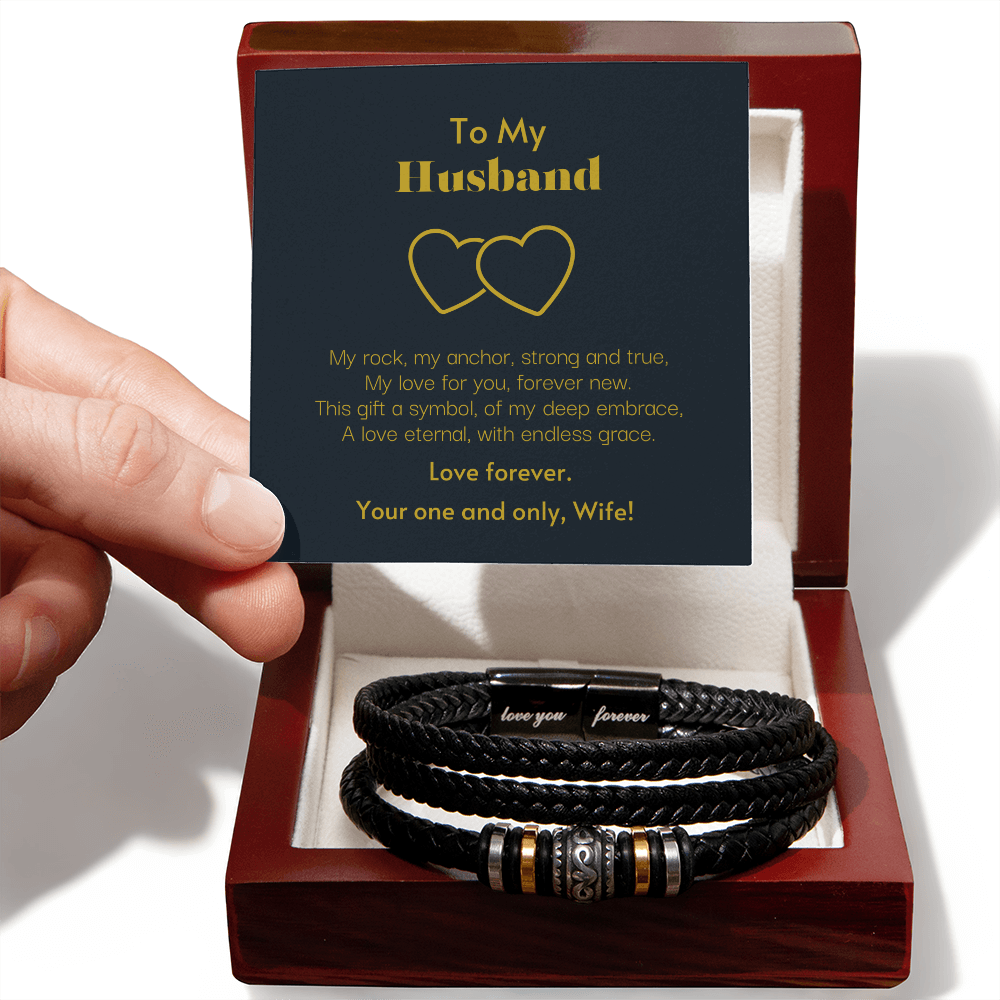 To My Husband "Love You Forever" Bracelet