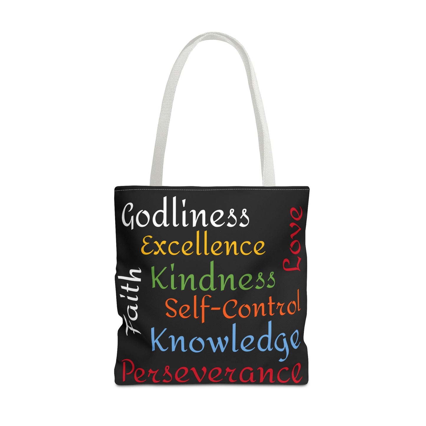 Spiritual Virtues Tote Bag