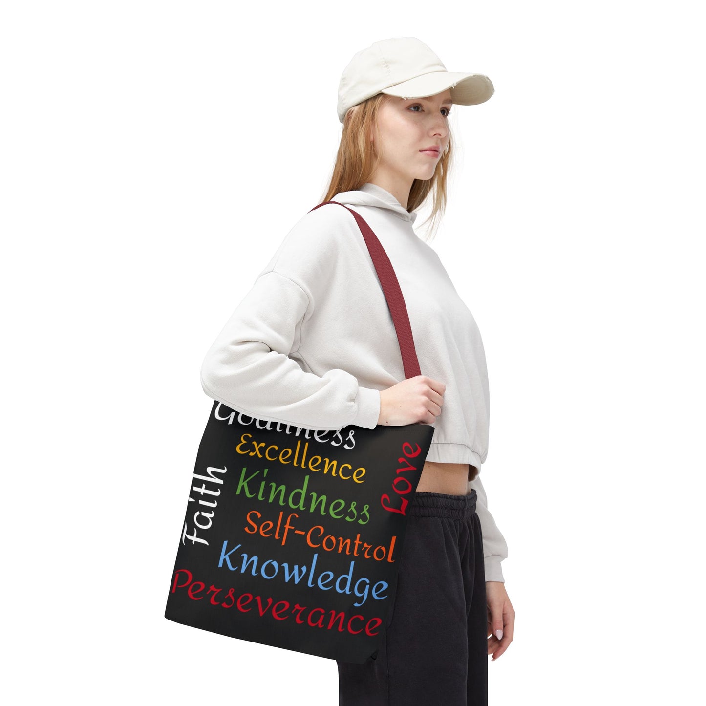 Spiritual Virtues Tote Bag