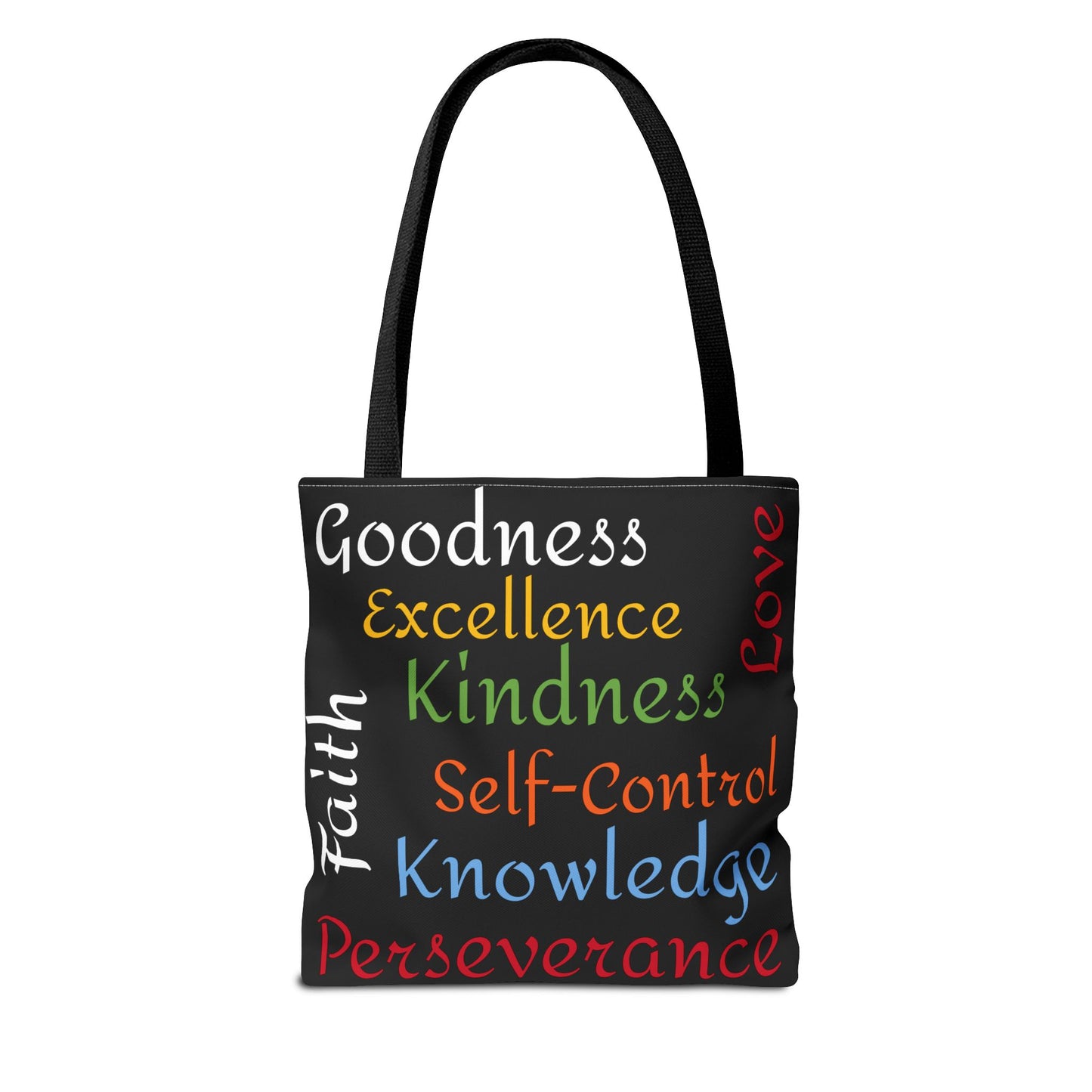 Spiritual Virtues Tote Bag