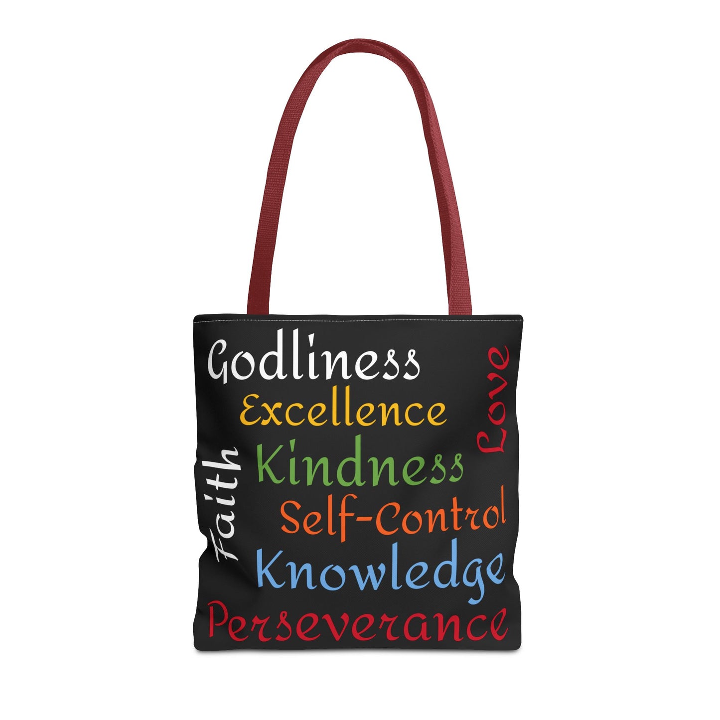 Spiritual Virtues Tote Bag