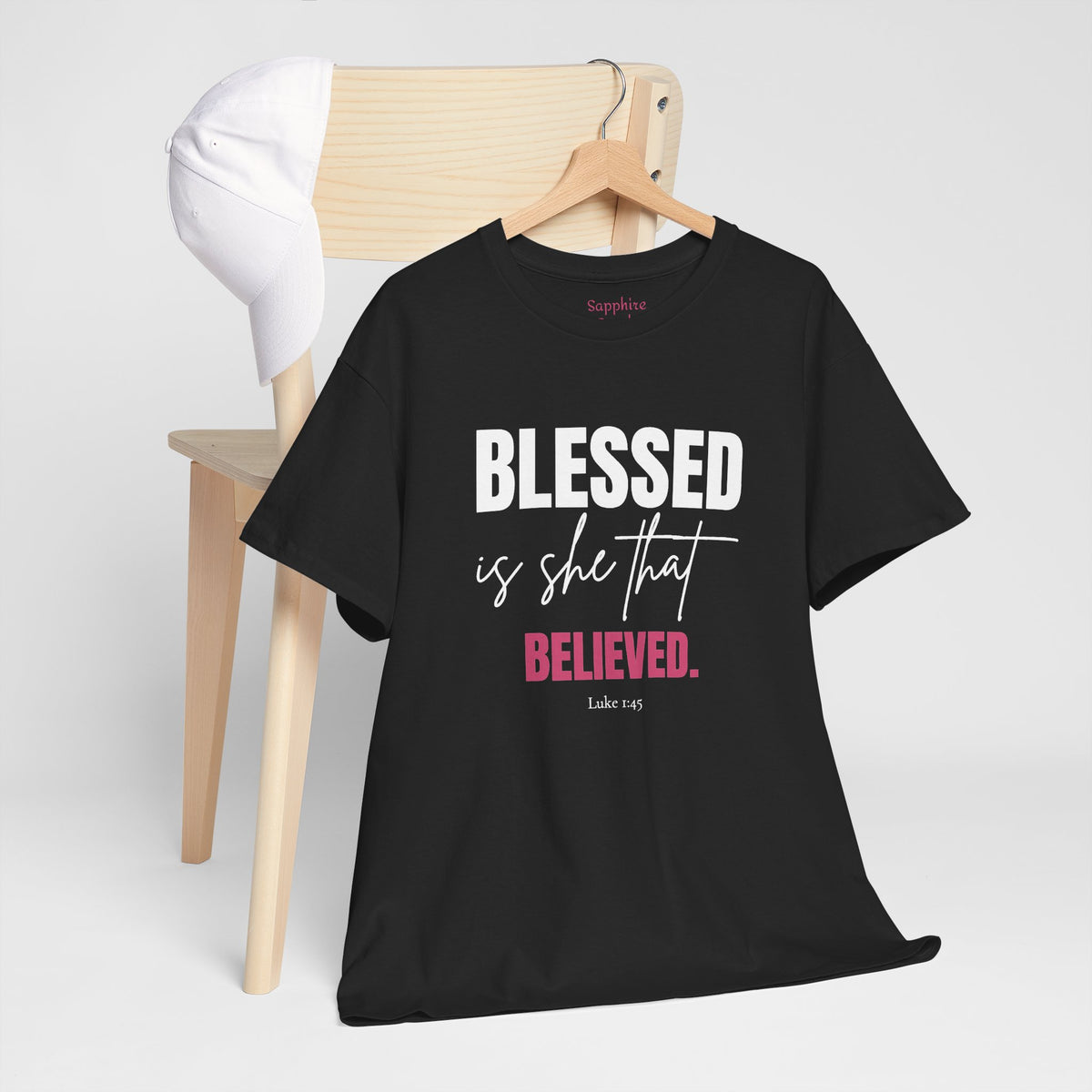 Blessed Is She That Believed Cotton Tee