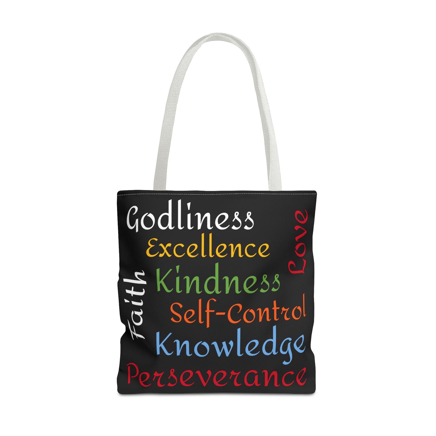 Spiritual Virtues Tote Bag