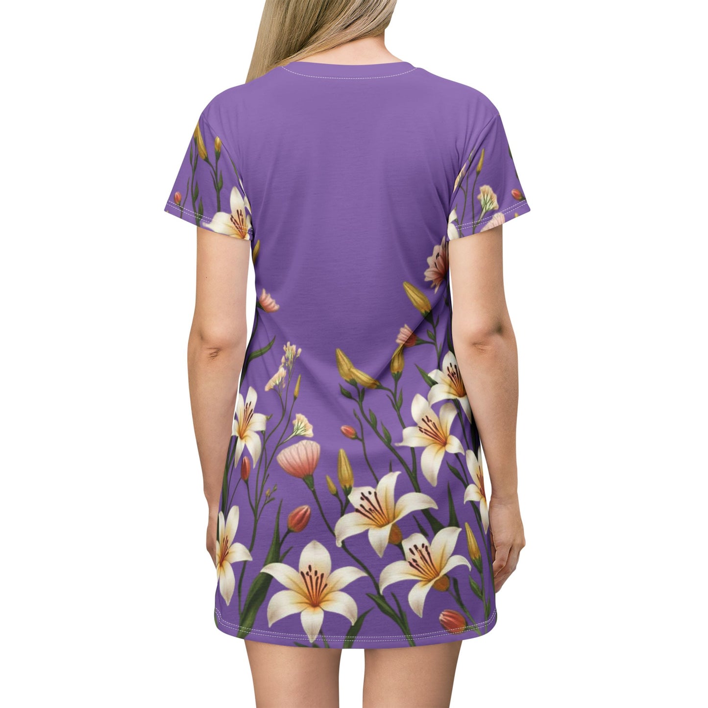 Peace Be Still Floral T-Shirt Dress