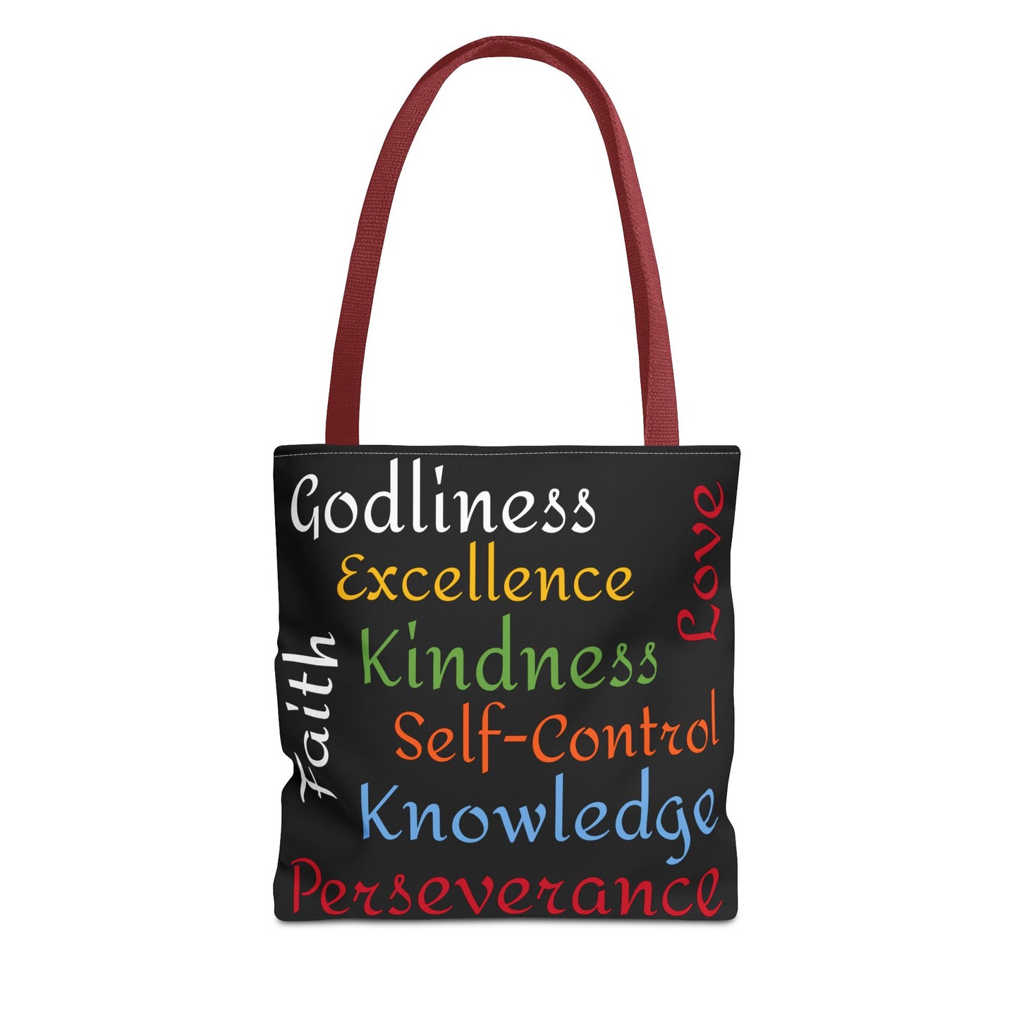 Spiritual Virtues Tote Bag