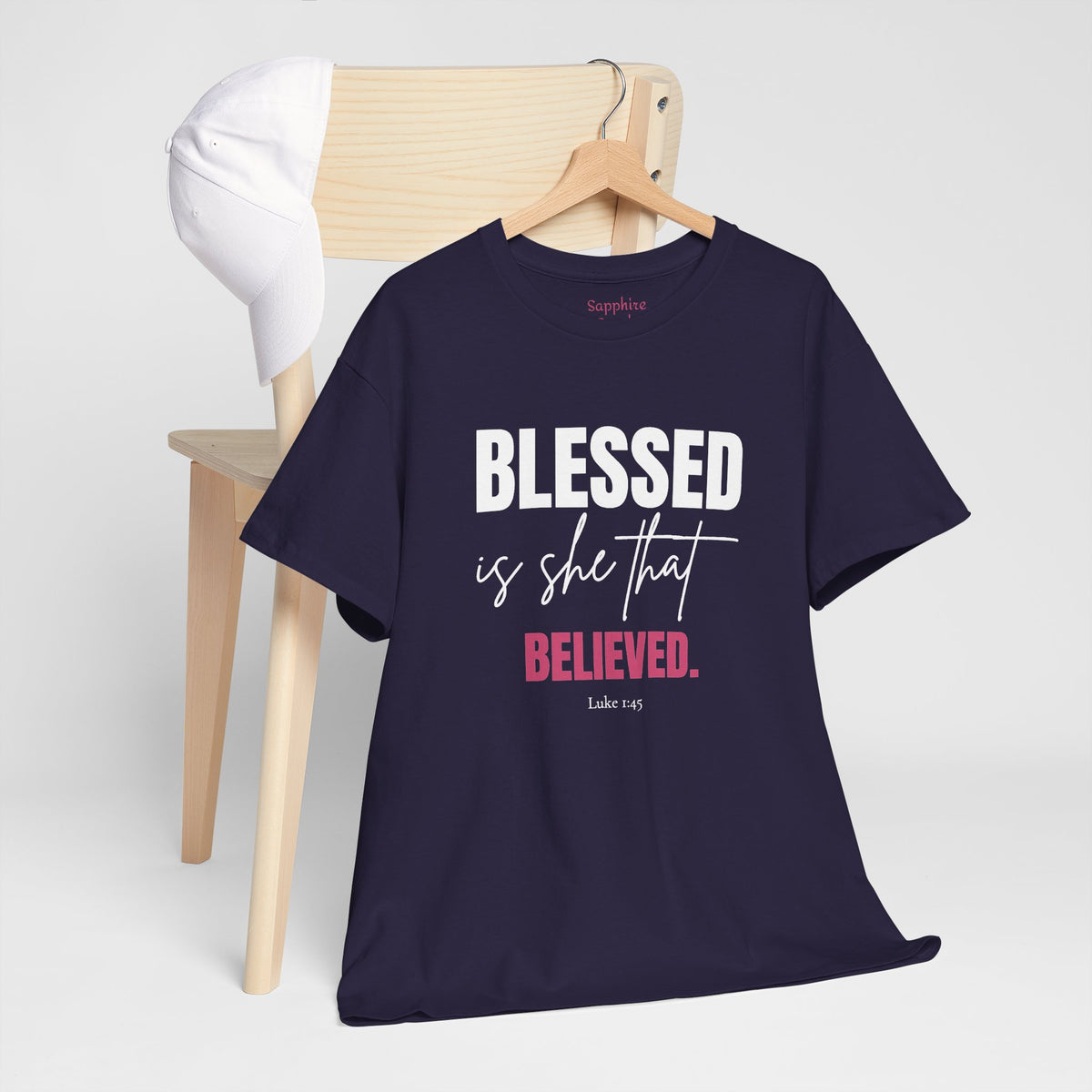 Blessed Is She That Believed Cotton Tee