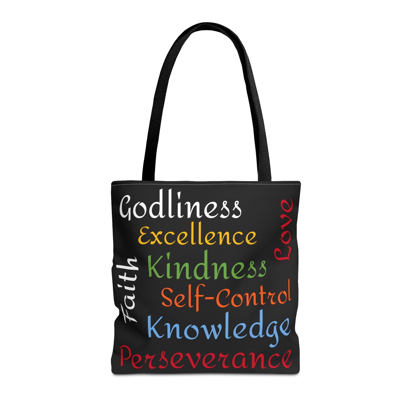 Spiritual Virtues Tote Bag