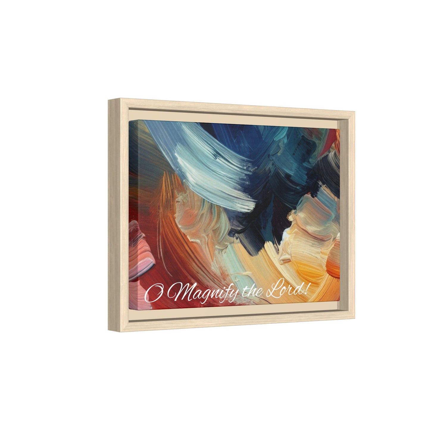 O Magnify The Lord Framed Matte Canvas