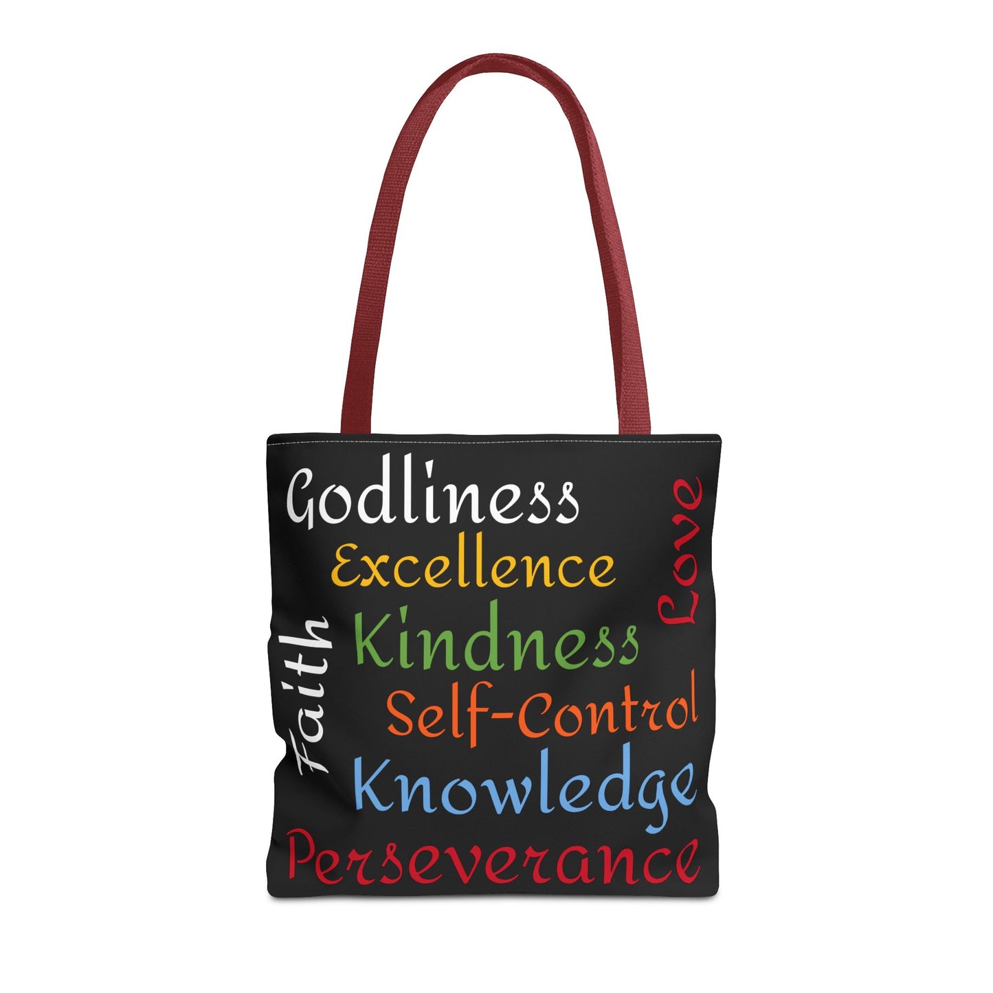 Spiritual Virtues Tote Bag