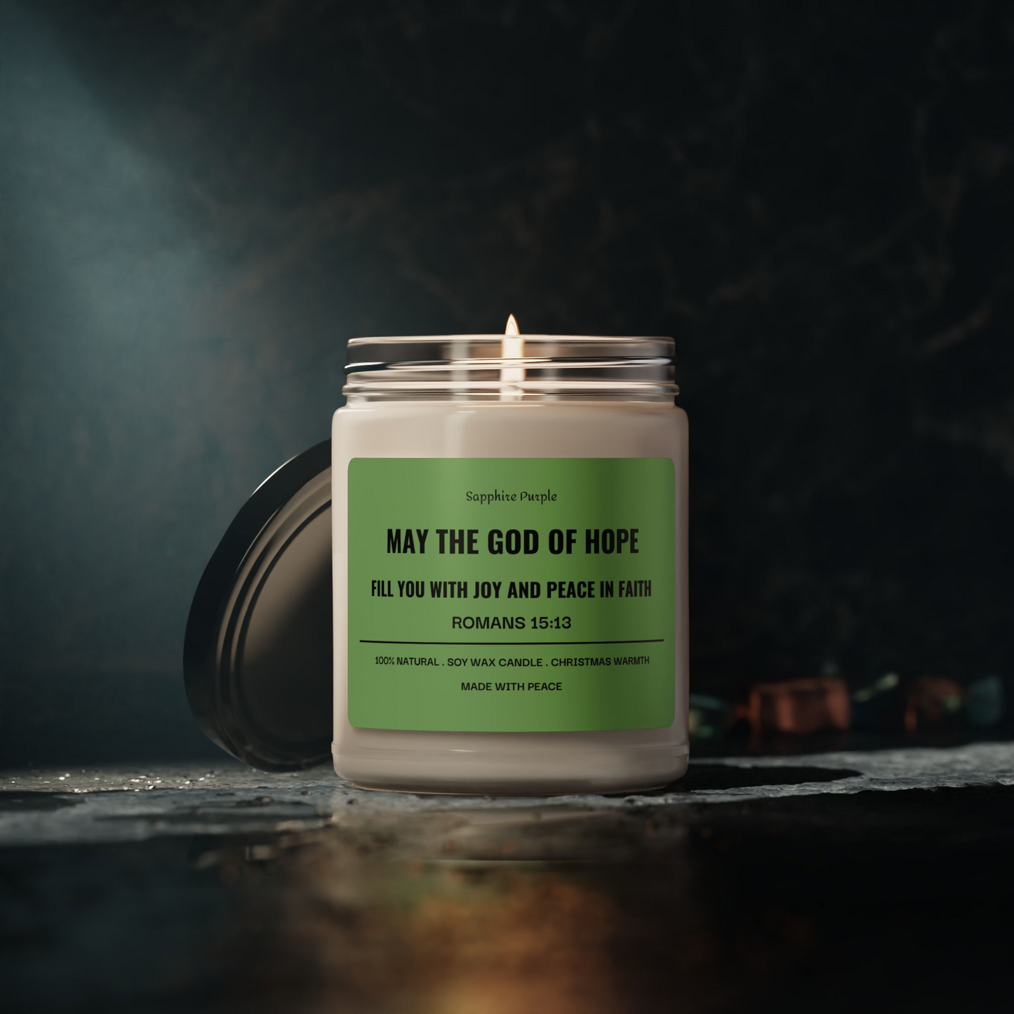 The Lord is my Light Scented Soy Candle