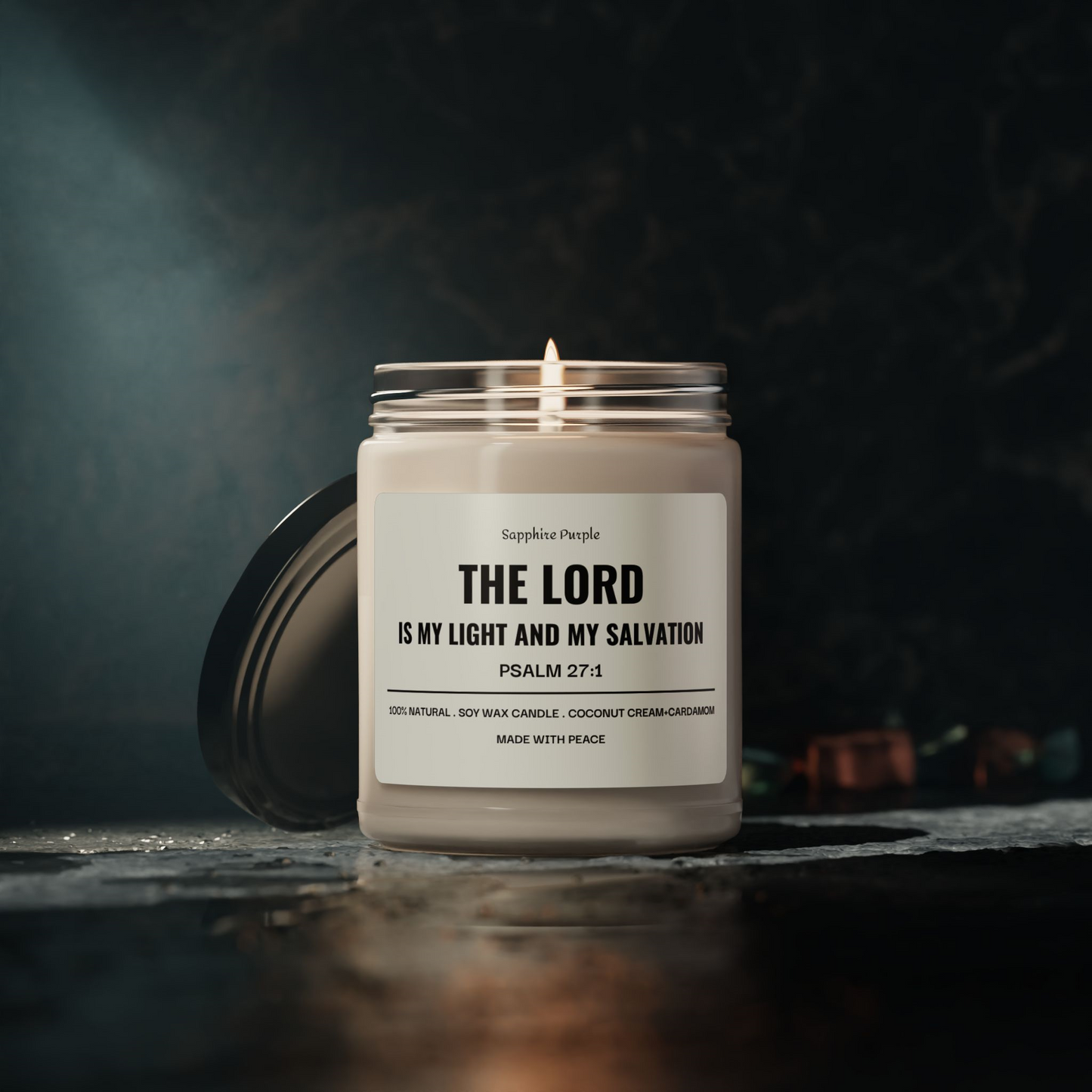 The Lord is my Light Scented Soy Candle