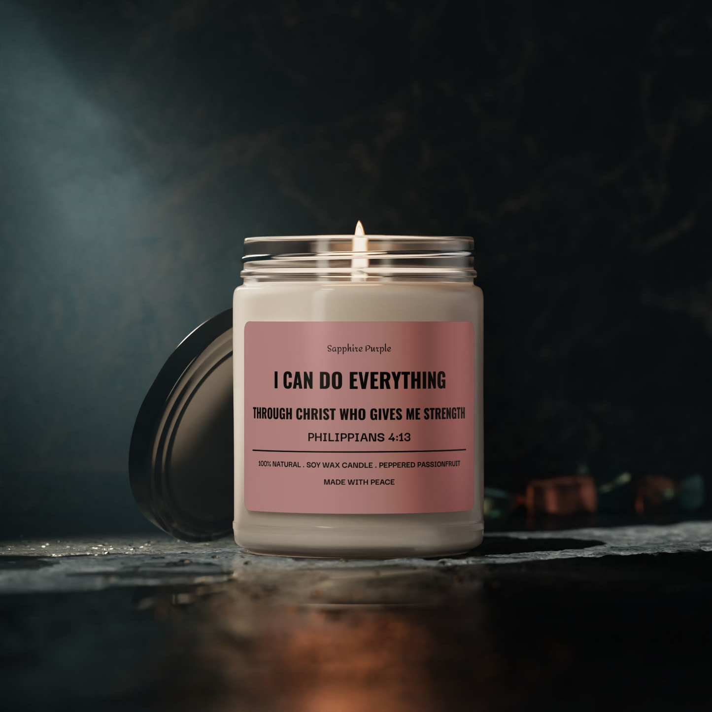 The Lord is my Light Scented Soy Candle