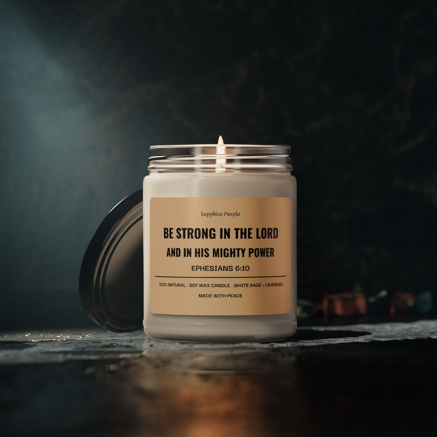 The Lord is my Light Scented Soy Candle