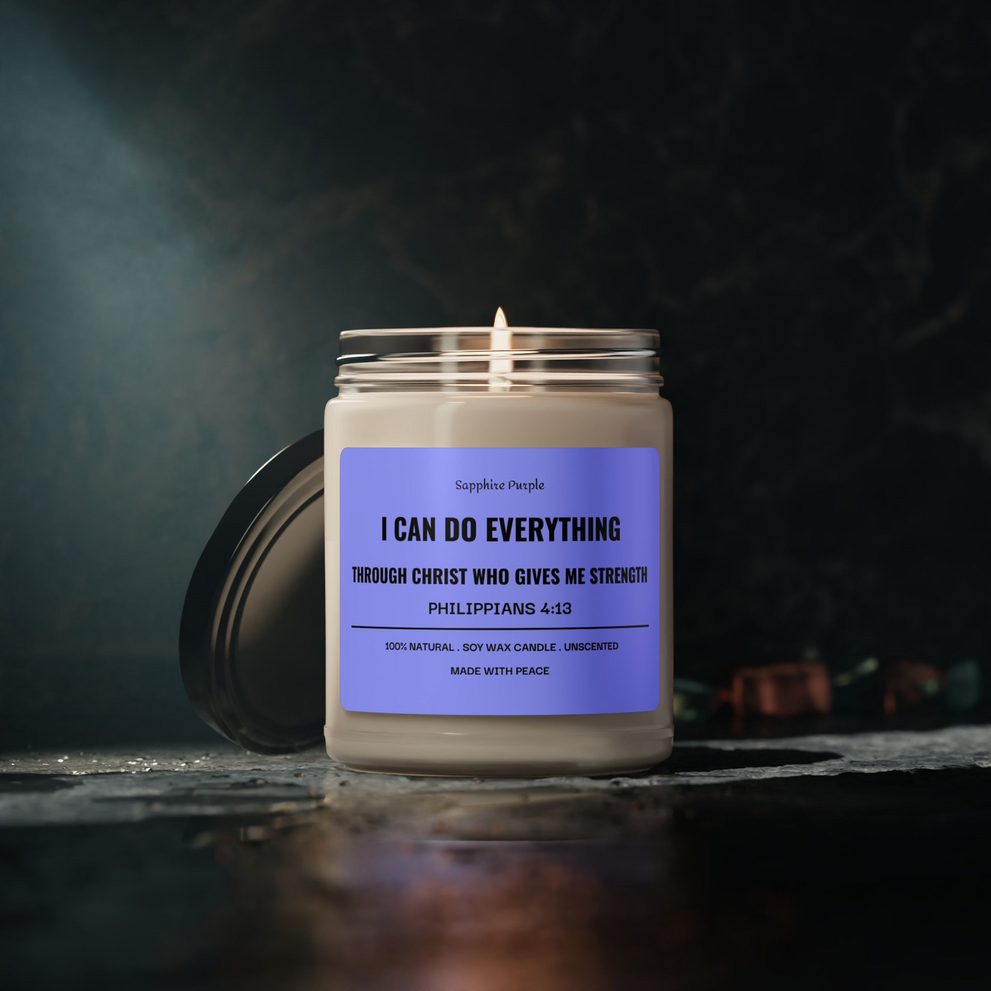 The Lord is my Light Scented Soy Candle