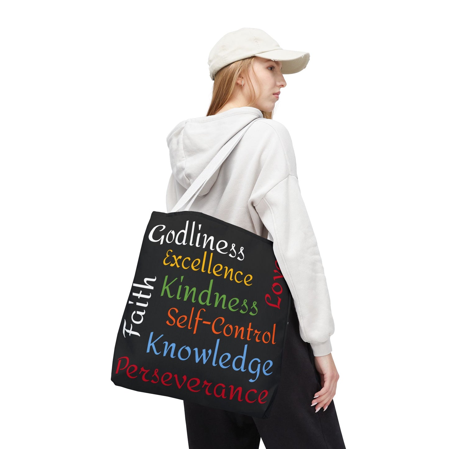 Spiritual Virtues Tote Bag