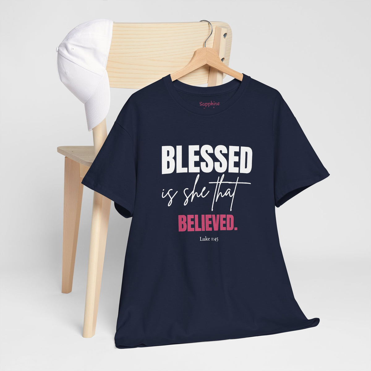 Blessed Is She That Believed Cotton Tee