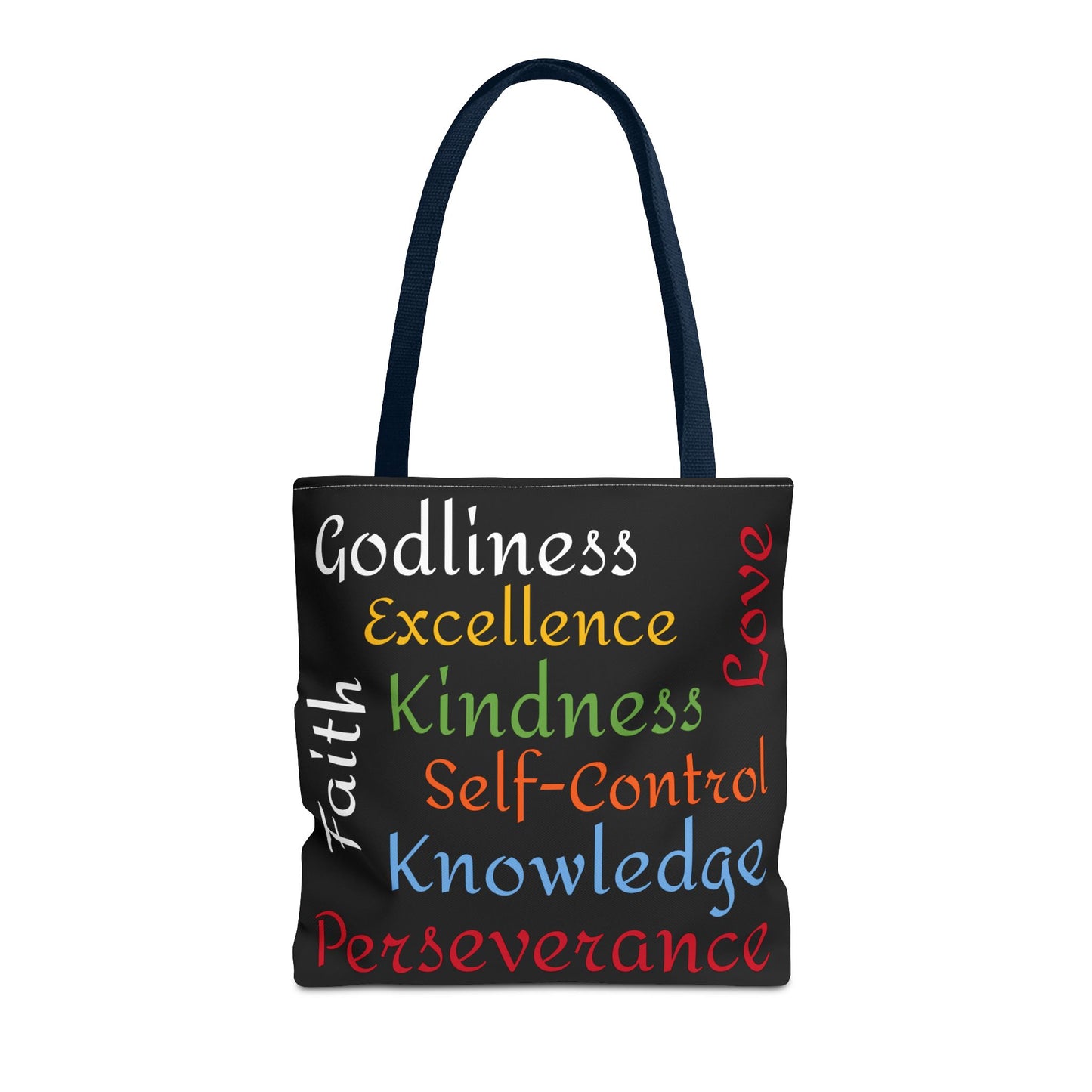 Spiritual Virtues Tote Bag