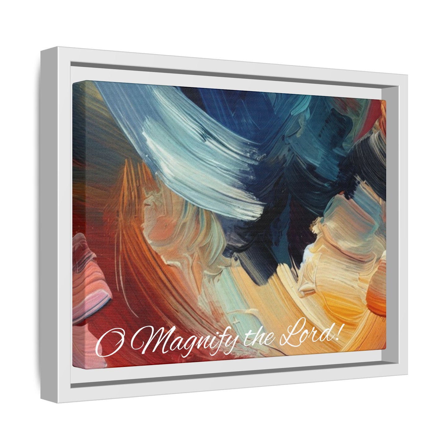 O Magnify The Lord Framed Matte Canvas