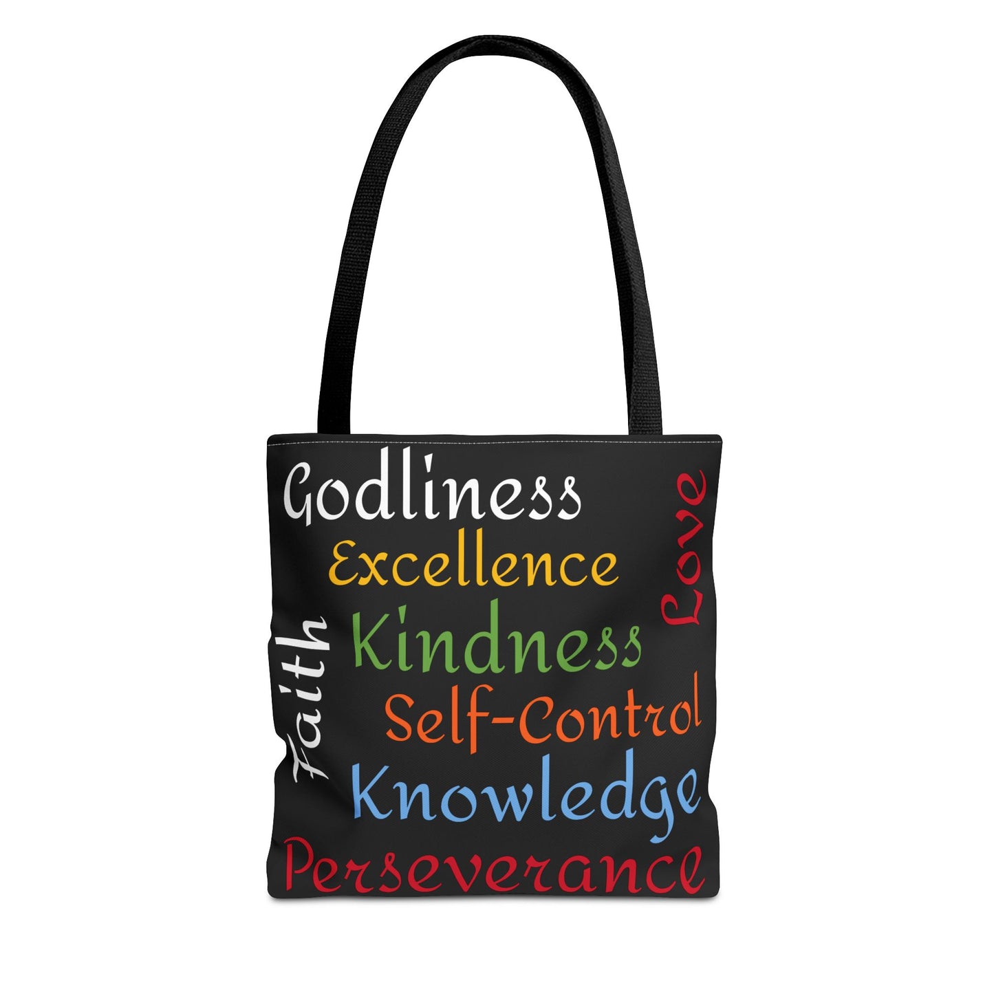 Spiritual Virtues Tote Bag