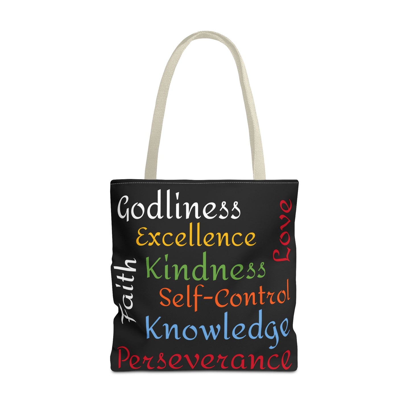 Spiritual Virtues Tote Bag