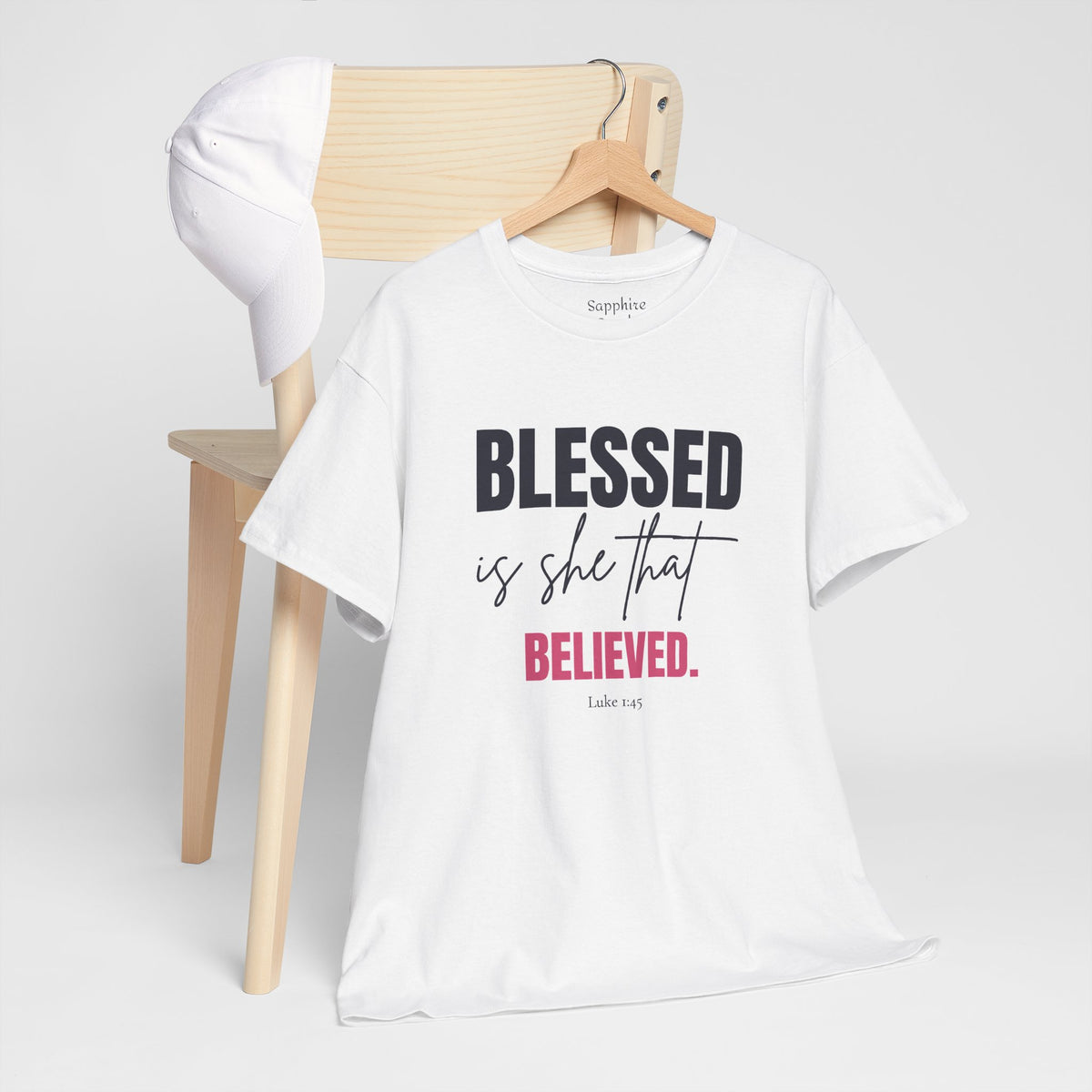 Blessed Is She That Believed Cotton Tee