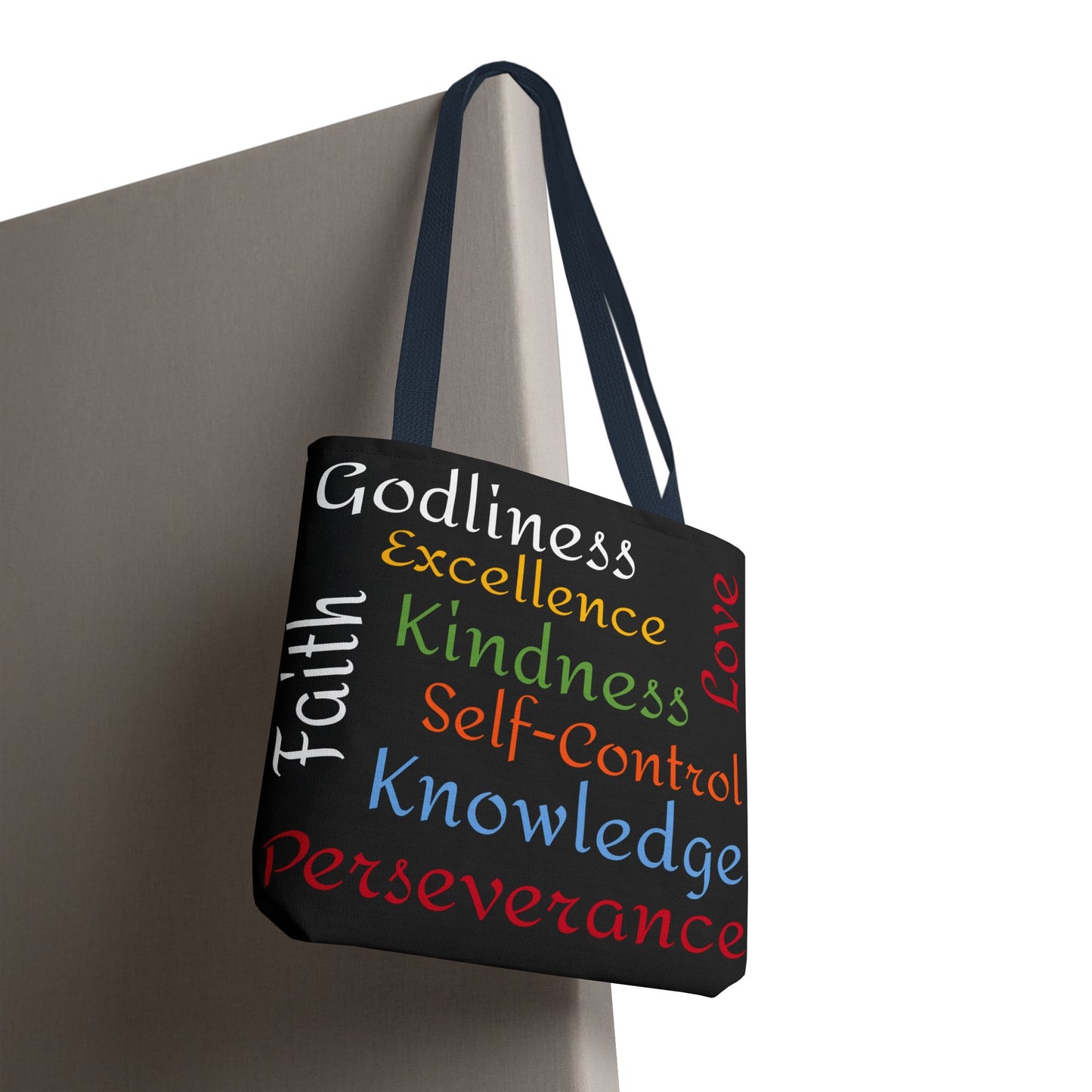Spiritual Virtues Tote Bag