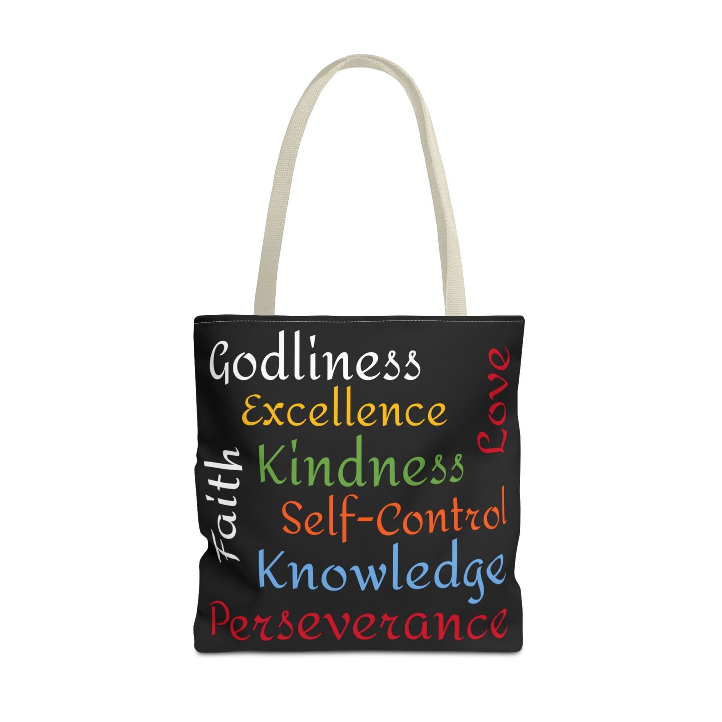 Spiritual Virtues Tote Bag