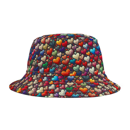 Hearts of Color Bucket Hat