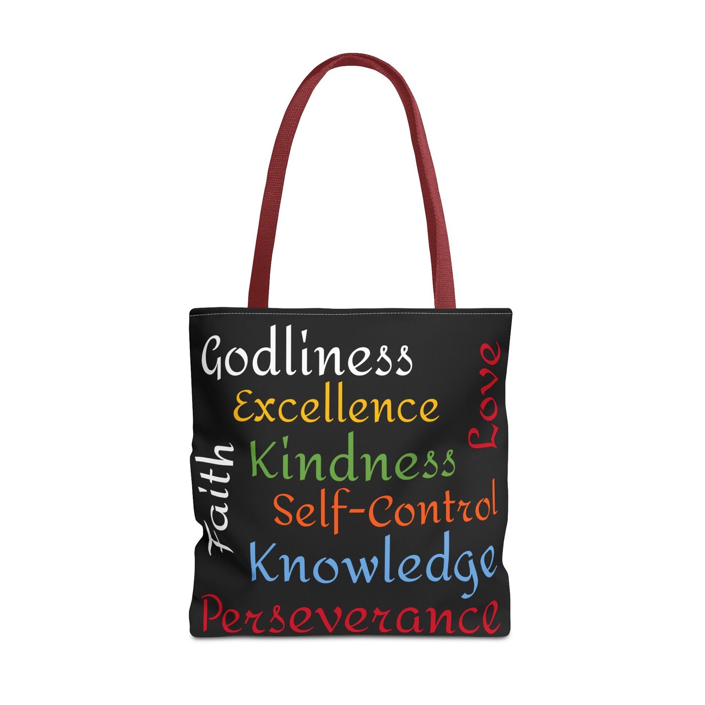 Spiritual Virtues Tote Bag