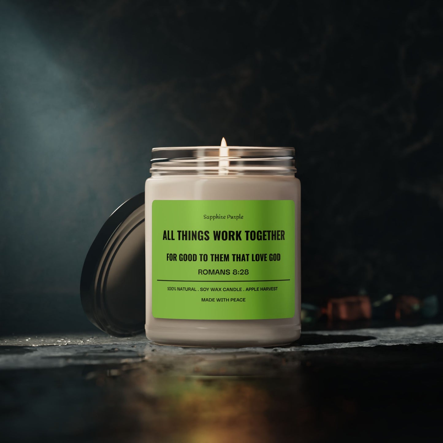 The Lord is my Light Scented Soy Candle