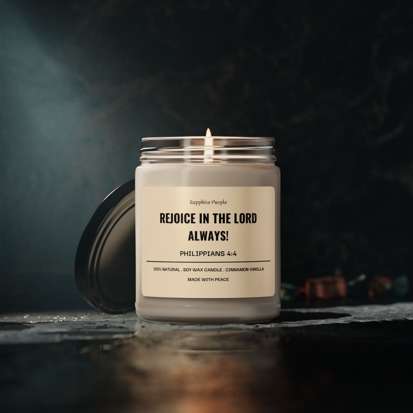 The Lord is my Light Scented Soy Candle