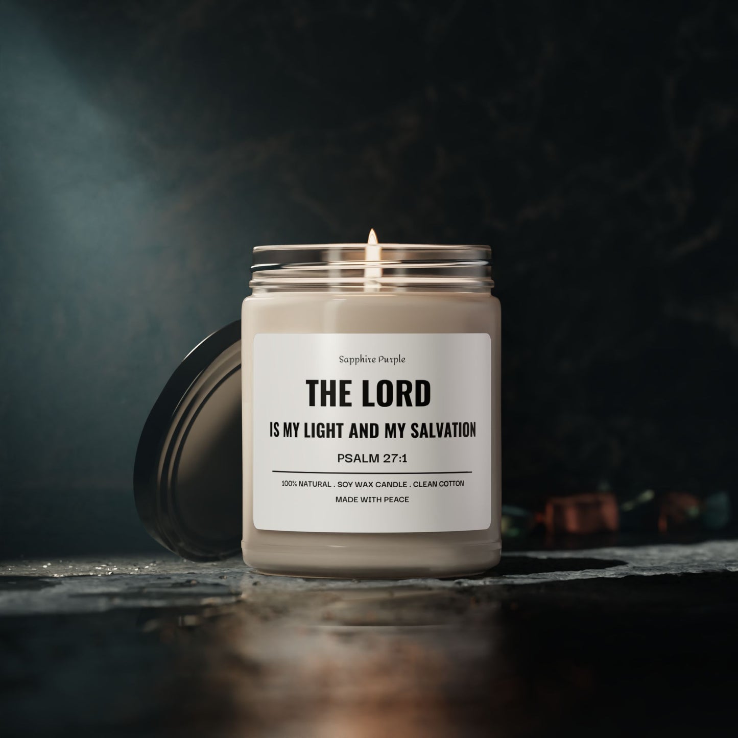 The Lord is my Light Scented Soy Candle